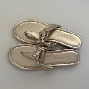 Jack Rogers Women's Gold Sandals 8.5